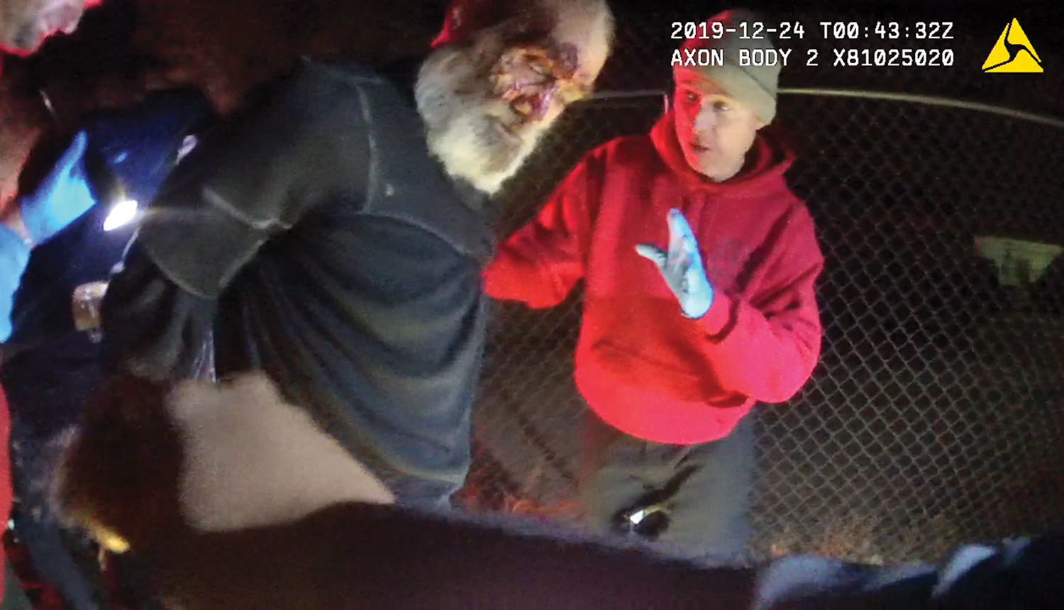 isodorio padilla lapel screenshot taser removal